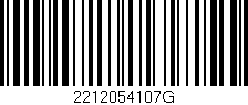 Código de barras (EAN, GTIN, SKU, ISBN): '2212054107G'
