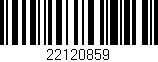 Código de barras (EAN, GTIN, SKU, ISBN): '22120859'