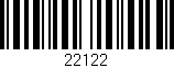 Código de barras (EAN, GTIN, SKU, ISBN): '22122'