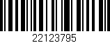 Código de barras (EAN, GTIN, SKU, ISBN): '22123795'