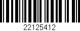 Código de barras (EAN, GTIN, SKU, ISBN): '22125412'