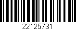 Código de barras (EAN, GTIN, SKU, ISBN): '22125731'