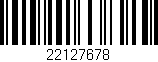 Código de barras (EAN, GTIN, SKU, ISBN): '22127678'