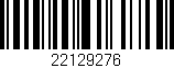 Código de barras (EAN, GTIN, SKU, ISBN): '22129276'