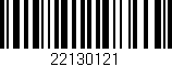 Código de barras (EAN, GTIN, SKU, ISBN): '22130121'