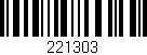 Código de barras (EAN, GTIN, SKU, ISBN): '221303'
