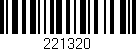 Código de barras (EAN, GTIN, SKU, ISBN): '221320'