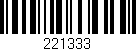 Código de barras (EAN, GTIN, SKU, ISBN): '221333'