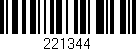 Código de barras (EAN, GTIN, SKU, ISBN): '221344'