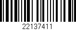 Código de barras (EAN, GTIN, SKU, ISBN): '22137411'