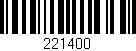Código de barras (EAN, GTIN, SKU, ISBN): '221400'