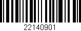 Código de barras (EAN, GTIN, SKU, ISBN): '22140901'