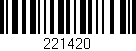 Código de barras (EAN, GTIN, SKU, ISBN): '221420'