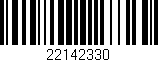 Código de barras (EAN, GTIN, SKU, ISBN): '22142330'