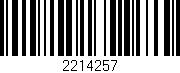 Código de barras (EAN, GTIN, SKU, ISBN): '2214257'