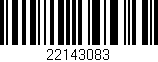 Código de barras (EAN, GTIN, SKU, ISBN): '22143083'