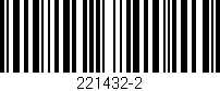 Código de barras (EAN, GTIN, SKU, ISBN): '221432-2'