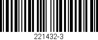 Código de barras (EAN, GTIN, SKU, ISBN): '221432-3'