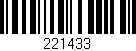 Código de barras (EAN, GTIN, SKU, ISBN): '221433'