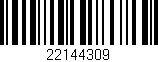 Código de barras (EAN, GTIN, SKU, ISBN): '22144309'