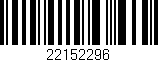 Código de barras (EAN, GTIN, SKU, ISBN): '22152296'