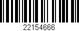 Código de barras (EAN, GTIN, SKU, ISBN): '22154666'
