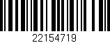 Código de barras (EAN, GTIN, SKU, ISBN): '22154719'