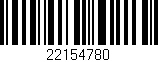 Código de barras (EAN, GTIN, SKU, ISBN): '22154780'
