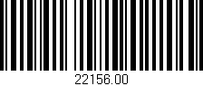 Código de barras (EAN, GTIN, SKU, ISBN): '22156.00'