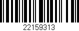 Código de barras (EAN, GTIN, SKU, ISBN): '22159313'
