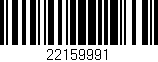 Código de barras (EAN, GTIN, SKU, ISBN): '22159991'