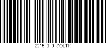 Código de barras (EAN, GTIN, SKU, ISBN): '2215_0_0_SOLTK'
