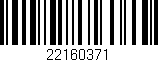Código de barras (EAN, GTIN, SKU, ISBN): '22160371'