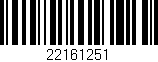 Código de barras (EAN, GTIN, SKU, ISBN): '22161251'