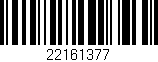 Código de barras (EAN, GTIN, SKU, ISBN): '22161377'
