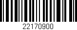 Código de barras (EAN, GTIN, SKU, ISBN): '22170900'