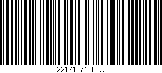 Código de barras (EAN, GTIN, SKU, ISBN): '22171_71_0_U'