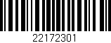 Código de barras (EAN, GTIN, SKU, ISBN): '22172301'
