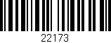 Código de barras (EAN, GTIN, SKU, ISBN): '22173'