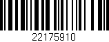 Código de barras (EAN, GTIN, SKU, ISBN): '22175910'