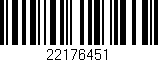 Código de barras (EAN, GTIN, SKU, ISBN): '22176451'