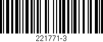 Código de barras (EAN, GTIN, SKU, ISBN): '221771-3'