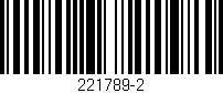 Código de barras (EAN, GTIN, SKU, ISBN): '221789-2'