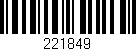 Código de barras (EAN, GTIN, SKU, ISBN): '221849'