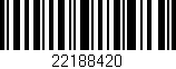 Código de barras (EAN, GTIN, SKU, ISBN): '22188420'