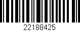 Código de barras (EAN, GTIN, SKU, ISBN): '22188425'
