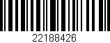 Código de barras (EAN, GTIN, SKU, ISBN): '22188426'