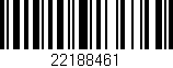 Código de barras (EAN, GTIN, SKU, ISBN): '22188461'