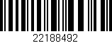 Código de barras (EAN, GTIN, SKU, ISBN): '22188492'