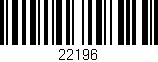 Código de barras (EAN, GTIN, SKU, ISBN): '22196'